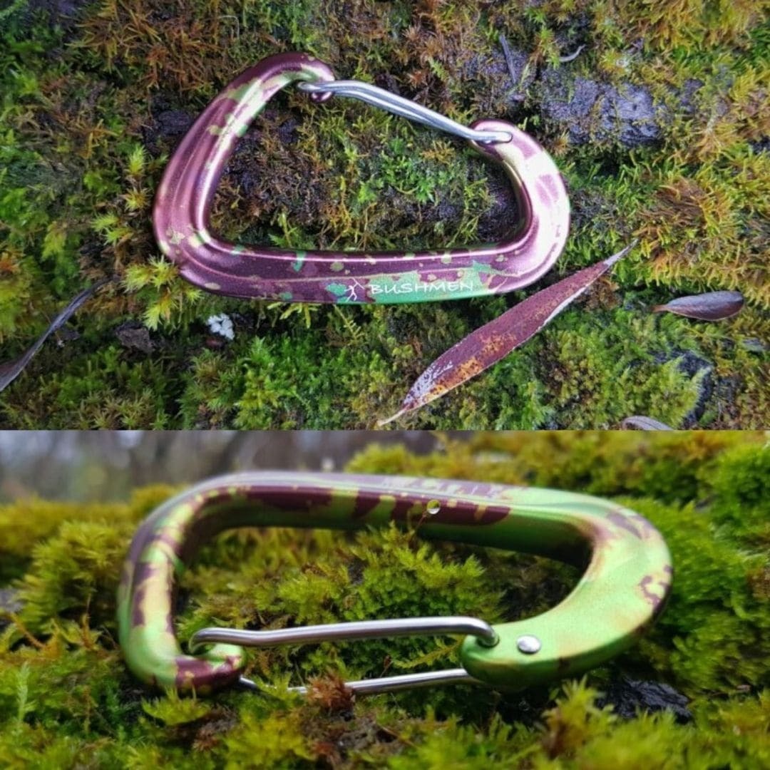 ULTRALIGHT - Carabiner BUSHMEN Travel Gear ULカラビナ 軽量 ハンモック カラビナ 7075アルミ カラビナ 軽量キャンプ ギア ULハンモックギア アウトドア 設営アクセサリー