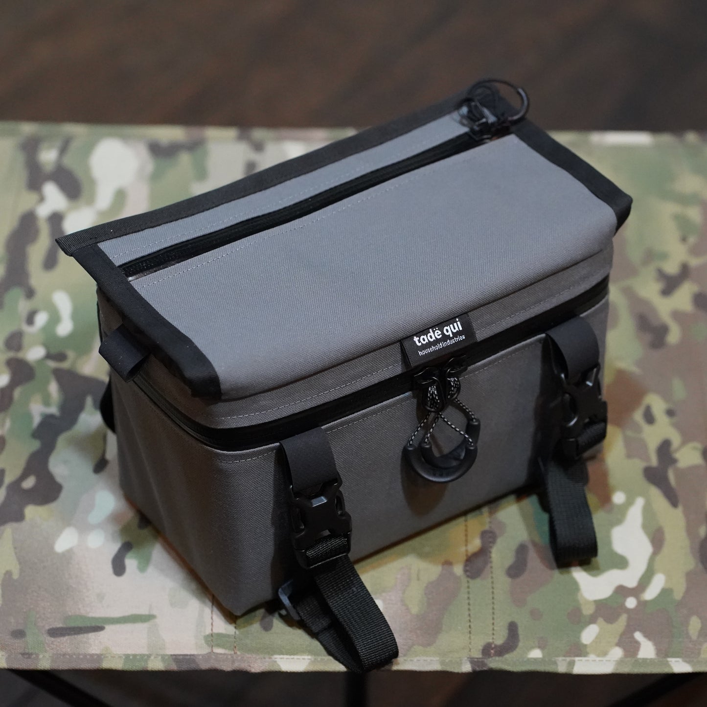 Cunningha（CORDURA®︎  500D MIL-SPEC） ハンドルバーバッグ カメラ フロントバッグ 自転車 バッグ おじぎ 防止 バイクパッキング フロントバッグ ミニマル ハンドルバーバッグ 日本 ガレージブランド バッグ タデクイ