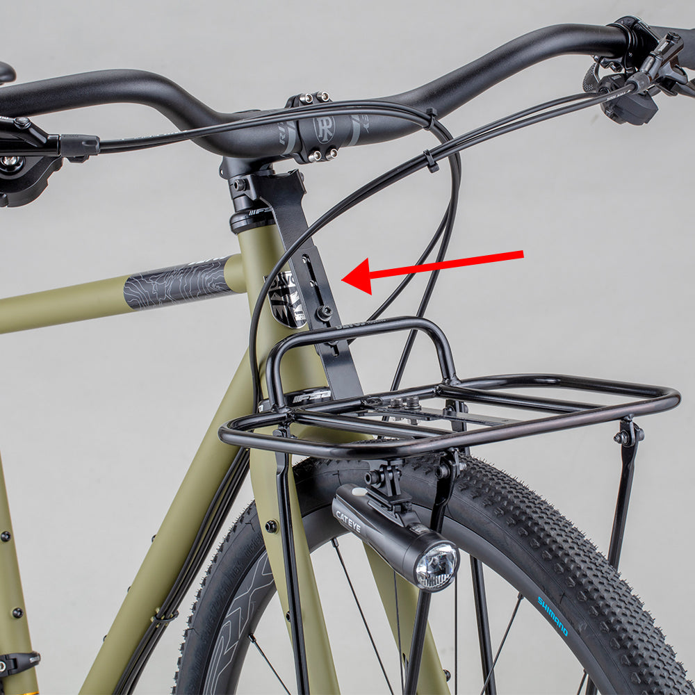 FR-1用キャリアステー DAVOS キャリアステー FR-1 フロントラック 取付 コラムマウント キャリア フロントラック ステー グラベルバイク ラック取付 カーボンフォーク ラック装着 フロントキャリア アダプター