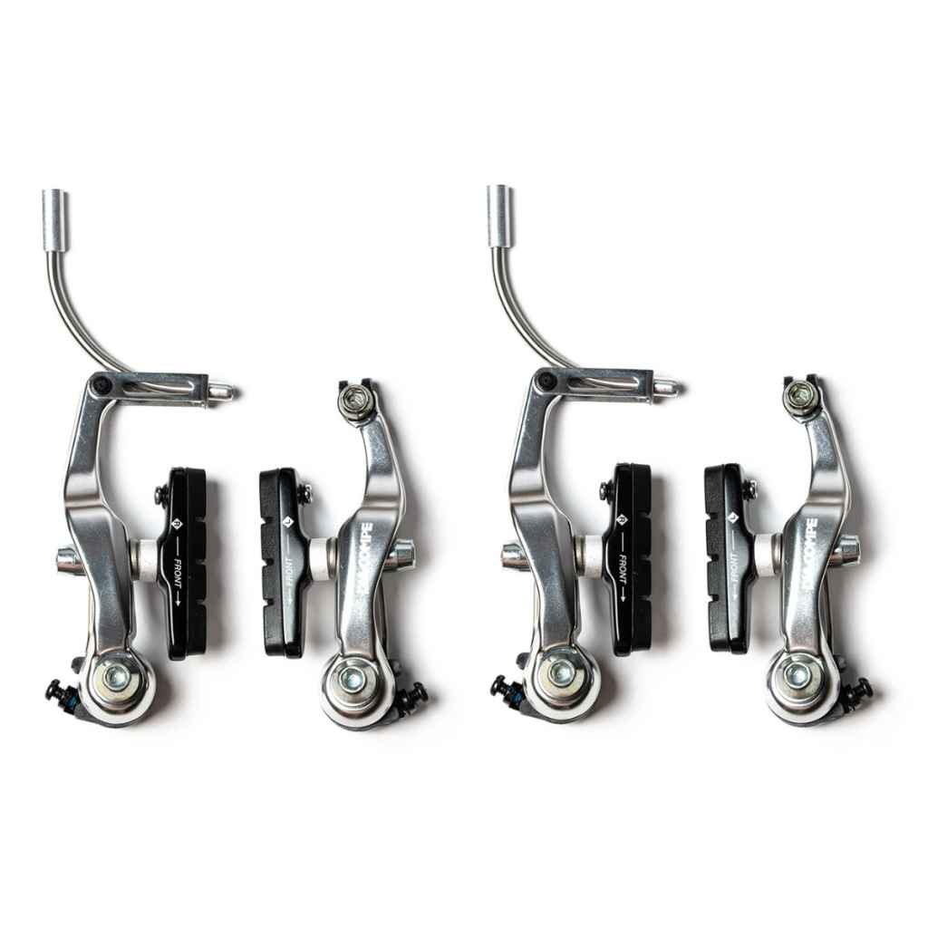 BA85EX V-brake set ダイアコンペ Vブレーキ ショートVブレーキ クラシック カンチブレーキ 代替 ランドナー ブレーキ強化 グラベルバイク Vブレーキ ツーリングバイク ブレーキ交換 キャリパーレバー対応 Vブレーキ