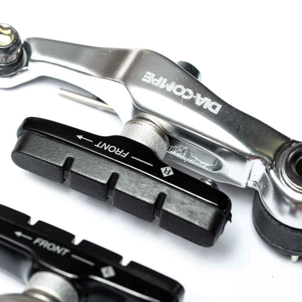 BA85EX V-brake set ダイアコンペ Vブレーキ ショートVブレーキ クラシック カンチブレーキ 代替 ランドナー ブレーキ強化 グラベルバイク Vブレーキ ツーリングバイク ブレーキ交換 キャリパーレバー対応 Vブレーキ