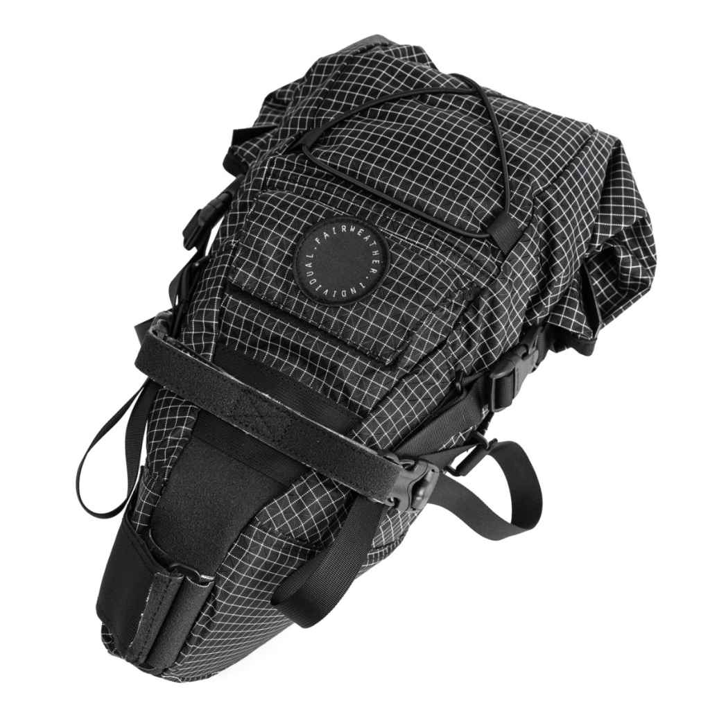FAIRWEATHER seat bag rip black HMPEリップストップ採用サドルバッグ
