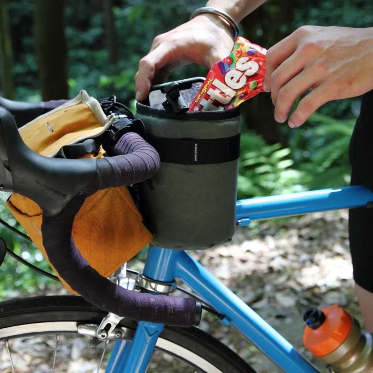stem bag（hmpe rip） フェアウェザー バッグ ステムバッグ 自転車 バイクパッキング バッグ ワックスドキャンバス バッグ ロードバイク アクセサリー グラベルバイク バッグ ボトルホルダー 代替