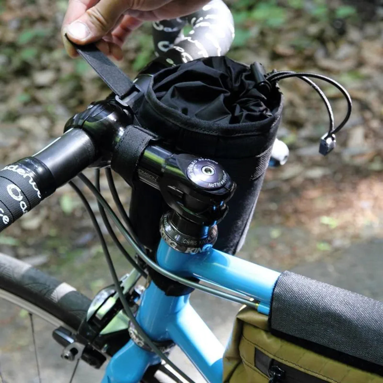 stem bag（hmpe rip） フェアウェザー バッグ ステムバッグ 自転車 バイクパッキング バッグ ワックスドキャンバス バッグ ロードバイク アクセサリー グラベルバイク バッグ ボトルホルダー 代替