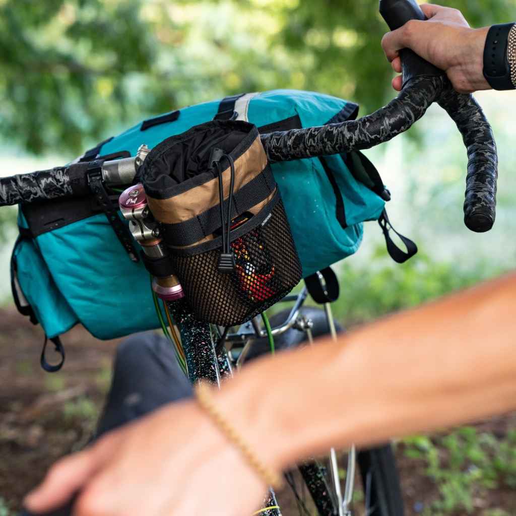 stem bag+ フェアウェザー ステムポーチ ハンドルバーバッグ バイクパッキング アクセサリー ボトルホルダー 自転車 防水サイクルバッグ ECOPAK バッグ