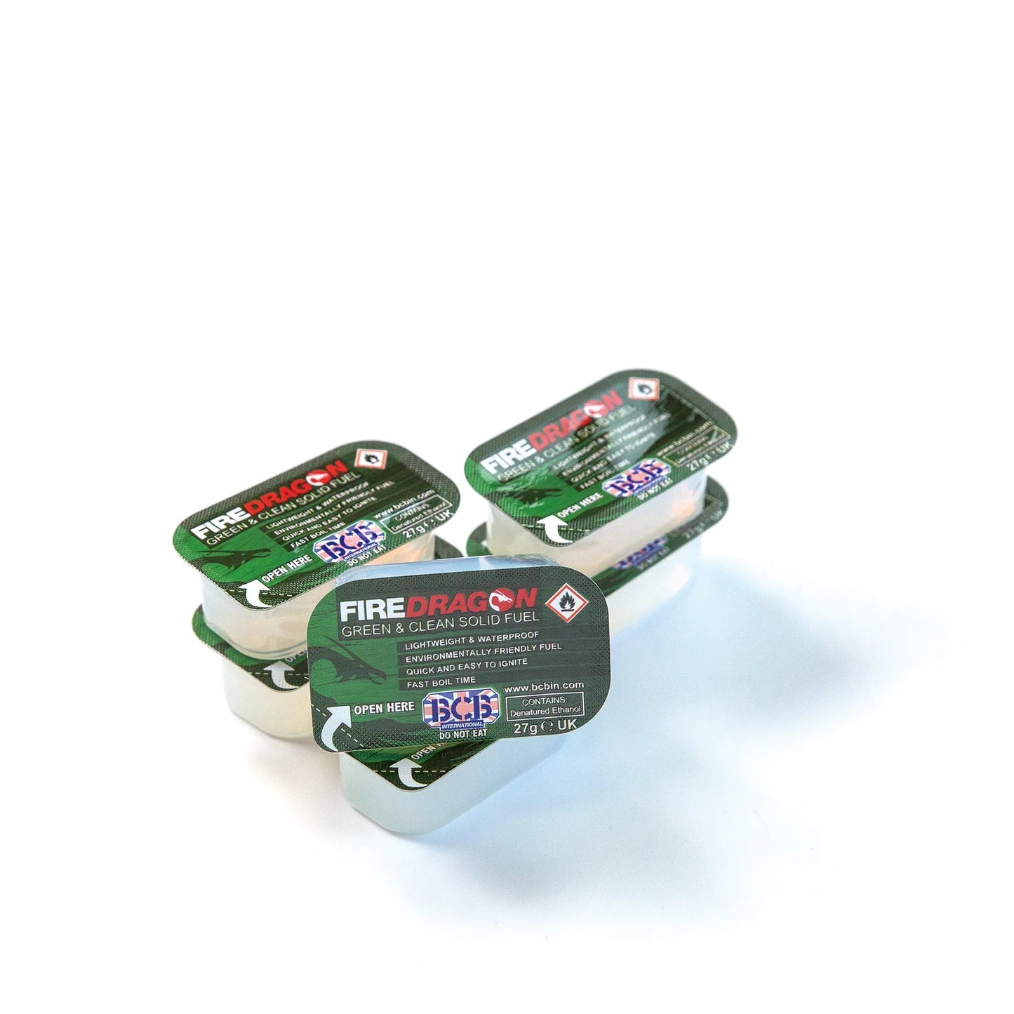 FIREDRAGON SOLID FUEL 27g [6 BLOCKS] アウトドア 固形燃料 エタノール 固形燃料 UL クッキング 燃料 キャンプ 湯沸かし 燃料 バイクパッキング 調理 燃料 防災用 固形燃料 FireDragon