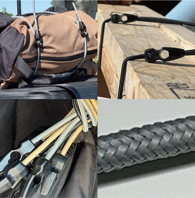 バンジーコード 結束コード 強力 固定バンド アウトドア ショックコード 自転車 バンジーコード 強い 荷物まとめバンド 固定ゴムベルト キャンプ ギア固定