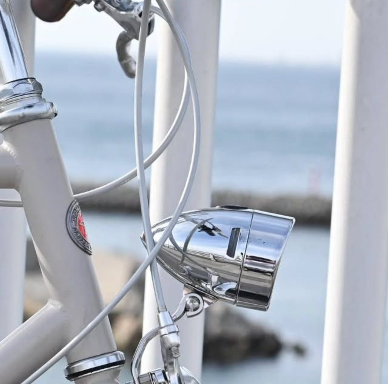 LED 砲弾ライト（LM-001） KiLEY キーレイ 砲弾ライト フロントライト クロモリバイク クラシックライト LEDライト