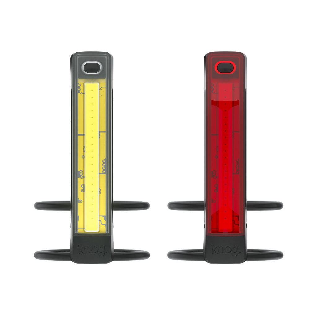 PLUS TWINPACK KNOG PLUS TWINPACK KNOG PLUS ライト 自転車 前後ライトセット ウェアラブル 自転車ライト COB LED 自転車ライト USB充電 自転車ライト 超軽量 自転車ライト