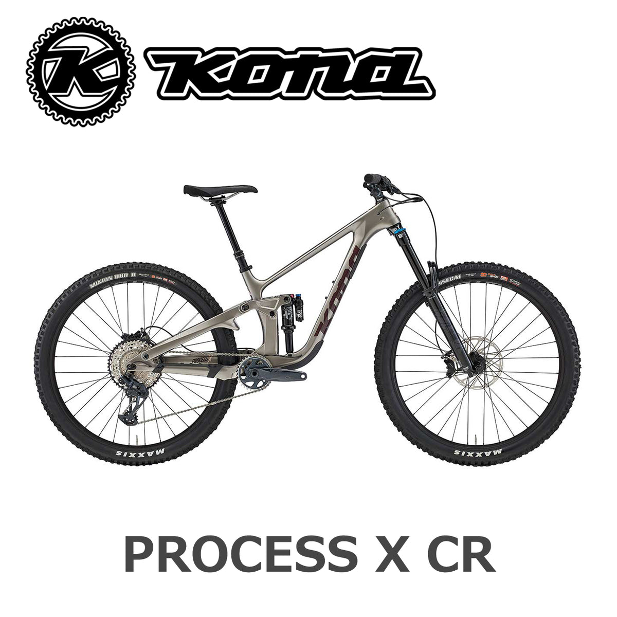 KONA PROCESS X CR 2026年モデル フルカーボングラビティMTB Gloss Metallic Ferrari