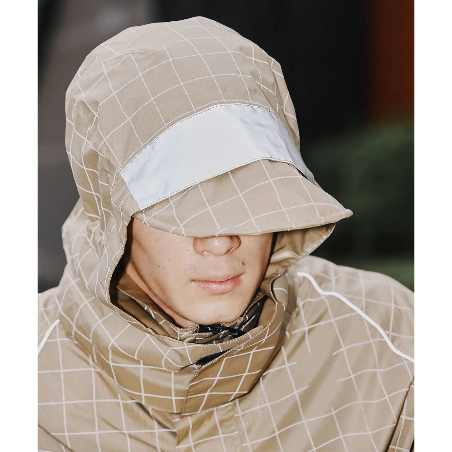 VIS BICYCLE RAINPONCHO（K407） 自転車 レインポンチョ 通勤 雨対策 レインウェア 自転車用 視界確保 レインフード 防水ポンチョ 10,000mm KiU 自転車ウェア 反射材 レインウェア