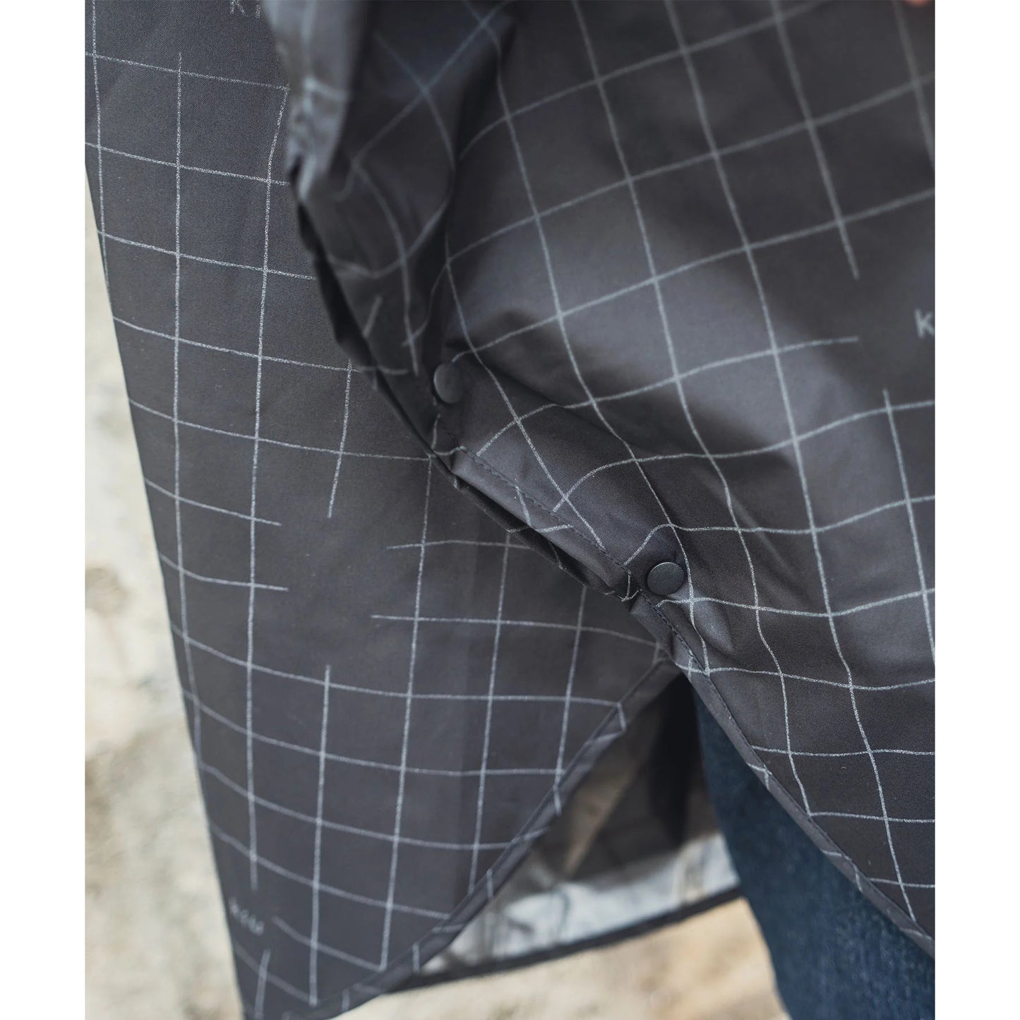 VIS BICYCLE RAINPONCHO（K407） 自転車 レインポンチョ 通勤 雨対策 レインウェア 自転車用 視界確保 レインフード 防水ポンチョ 10,000mm KiU 自転車ウェア 反射材 レインウェア