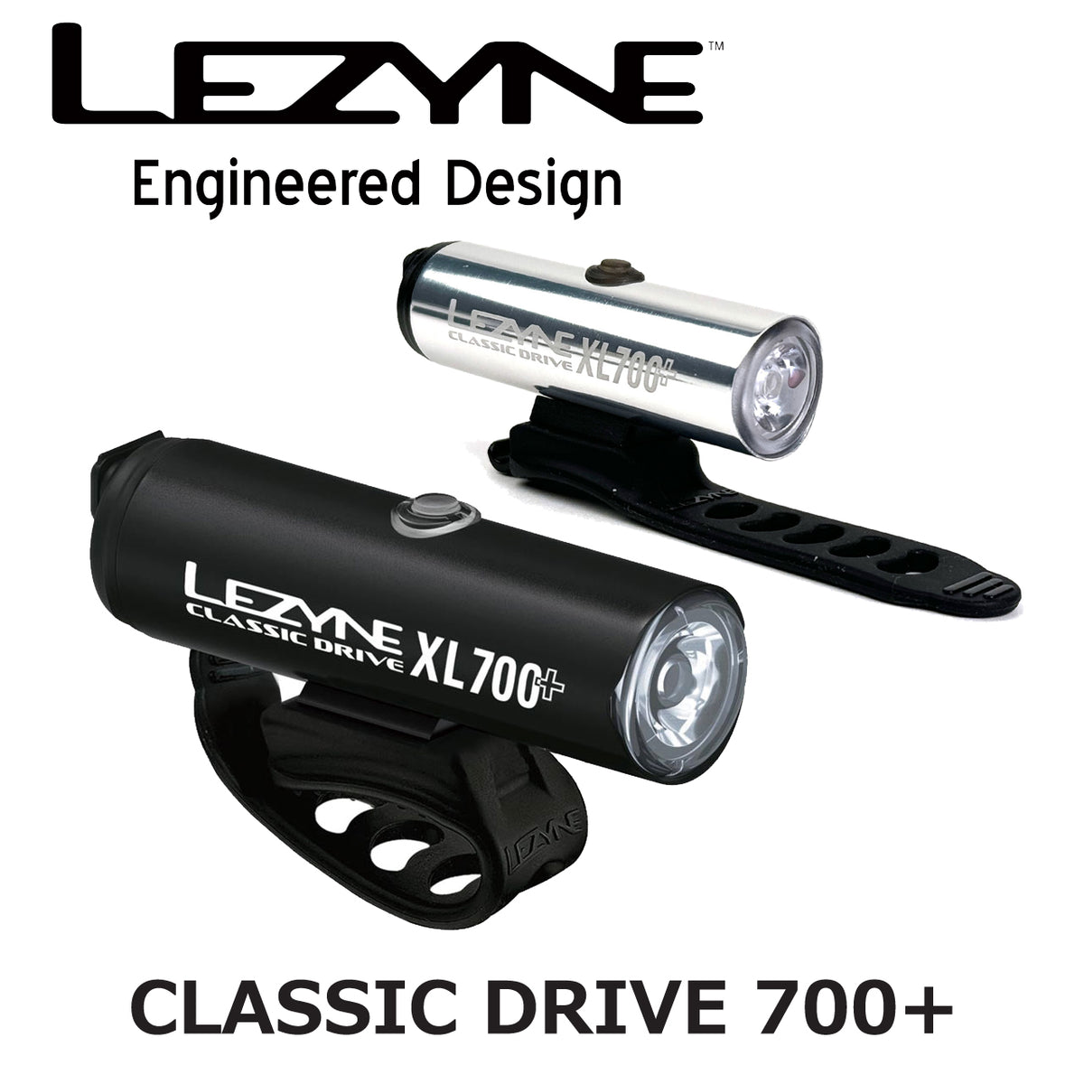 LEZYNE CLASSIC DRIVE 700+ USB充電フロントライト