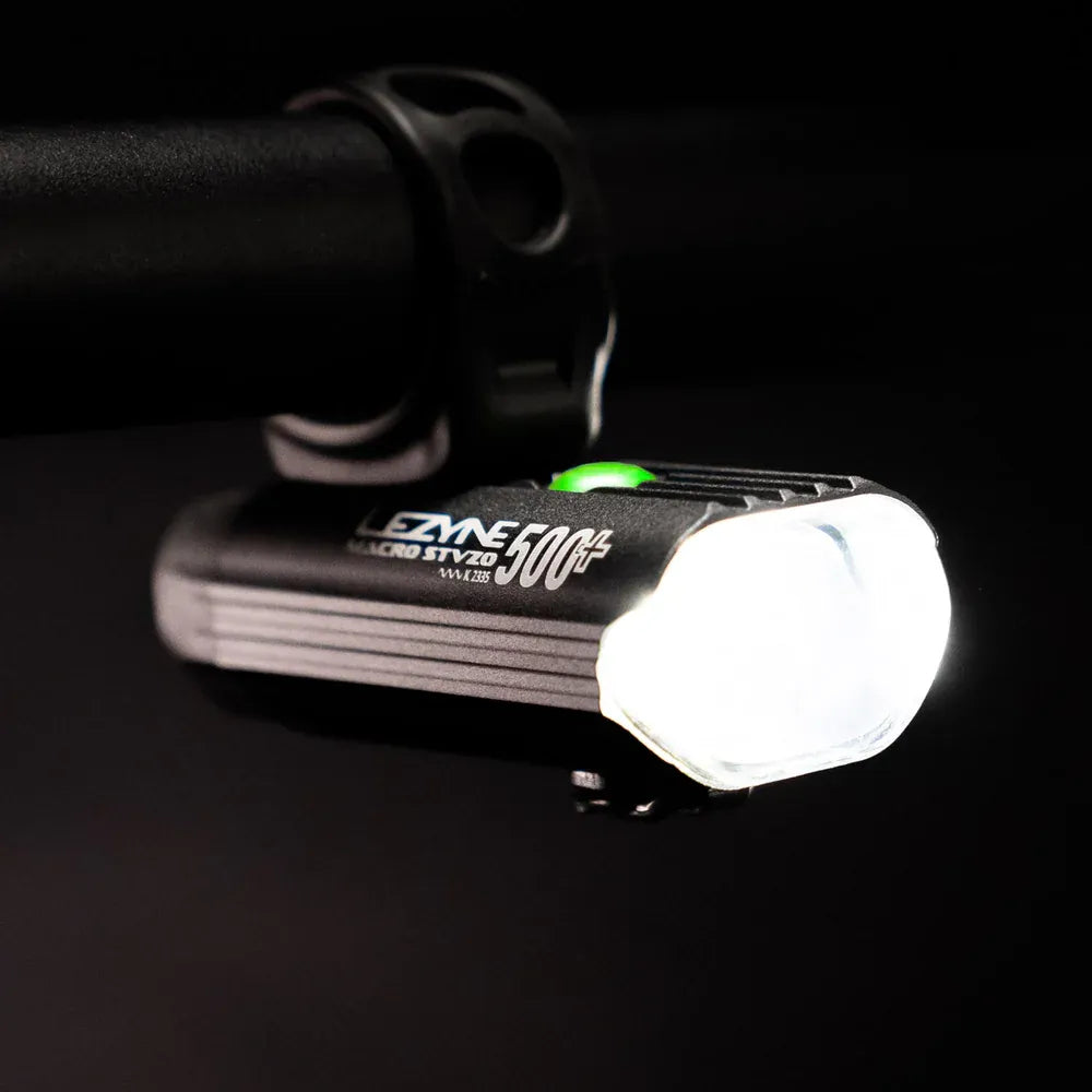 MACRO StVZO 500+ FRONT REVERSE LEZYNE レザイン MACROライト StVZOライト RACE MODE USB-Cライト ロードバイクライト