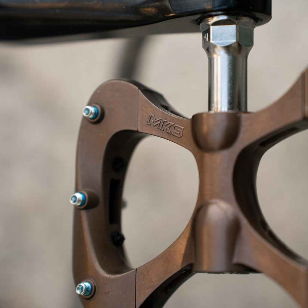 MKS pretzel pedal Pretzel Brown Limited Color｜広い踏み面と限定