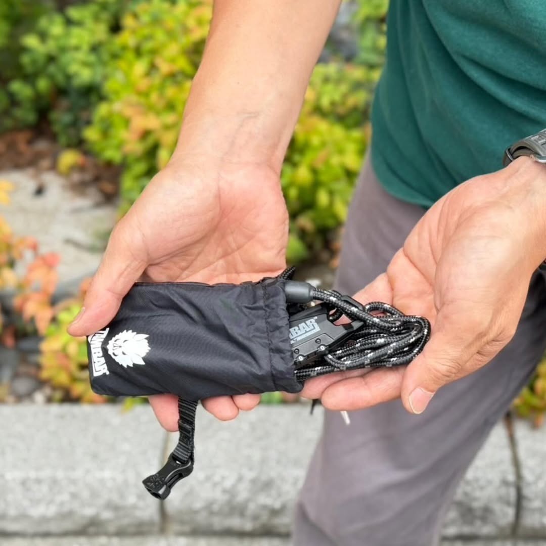 wanawa lock TAMBAR ワナワロック カラビナロック ロープロック 盗難補償 自転車セキュリティ オーストリッチ製ポーチ