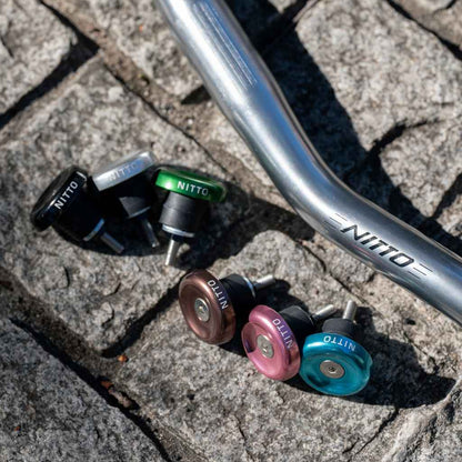 NITTO FW-25 large bar end BLUE LUG別注 アルミバーエンド