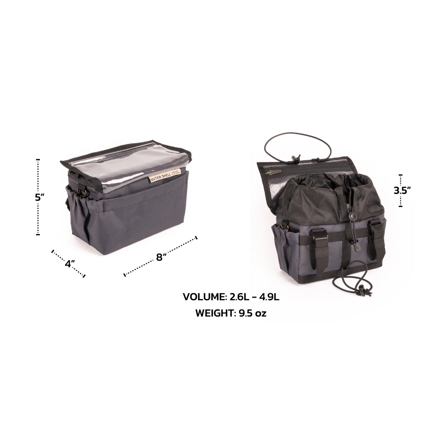 OUTER SHELL ADVENTURE Drawcord Handlebar Bag 2024｜進化した定番