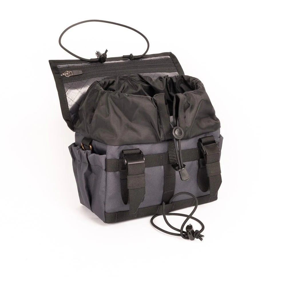 Drawcord Handlebar Bag - 2024 OUTER SHELL ハンドルバーバッグ Drawcord Handlebar Bag 自転車 バッグ 防水 グラベルバイク バッグ ブルベ バッグ ハンドメイド バッグ カリフォルニア バイクパッキング ハンドルバッグ