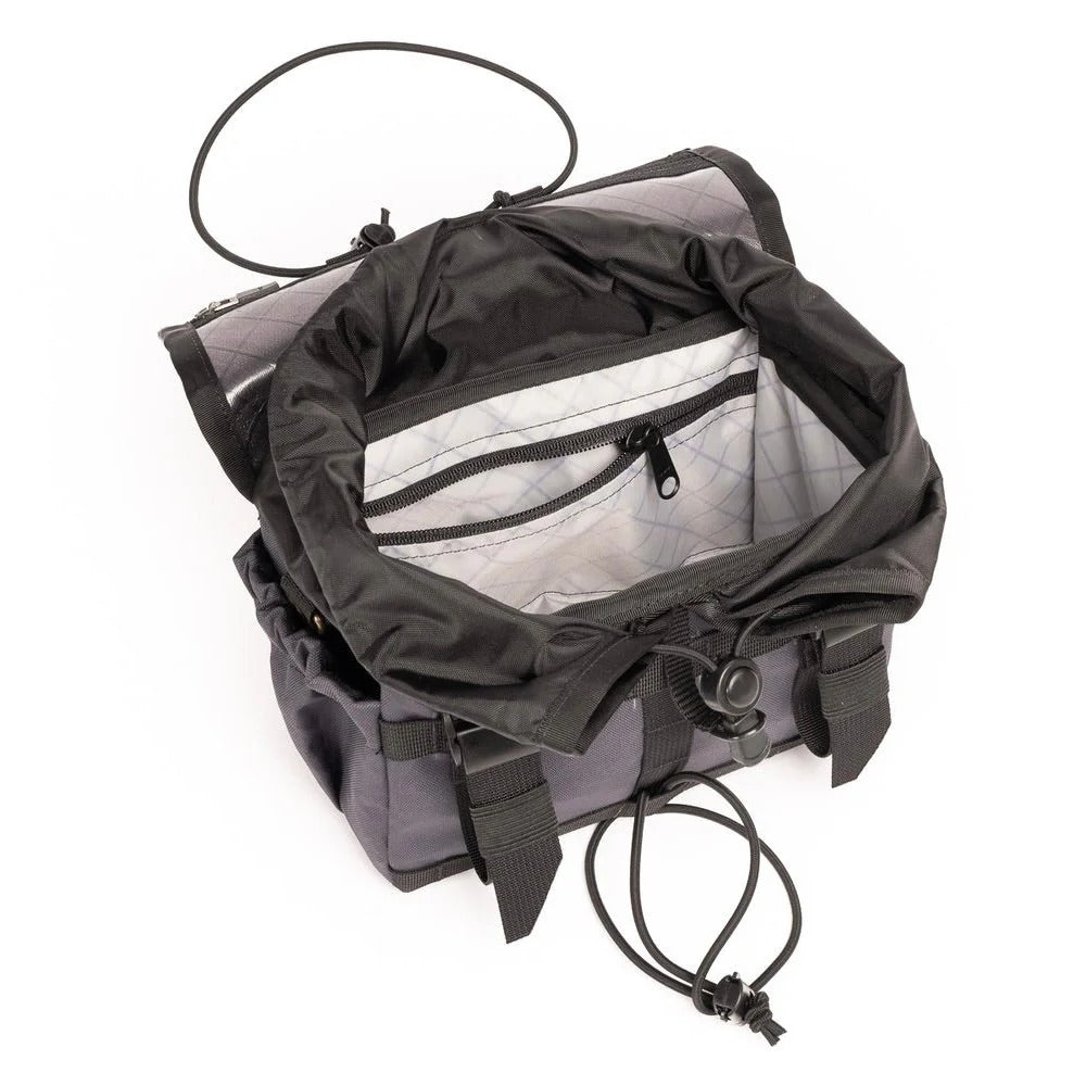 Drawcord Handlebar Bag - 2024 OUTER SHELL ハンドルバーバッグ Drawcord Handlebar Bag 自転車 バッグ 防水 グラベルバイク バッグ ブルベ バッグ ハンドメイド バッグ カリフォルニア バイクパッキング ハンドルバッグ