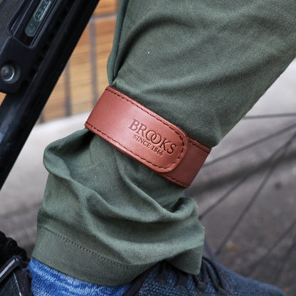 【アウトレット】leather trouser strap（BROWN）