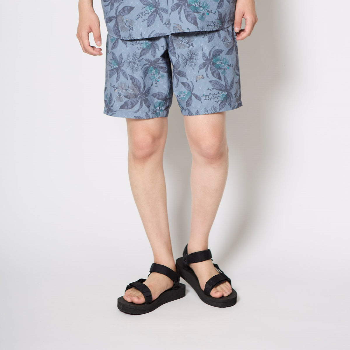 PAPERSKY Suruga Bay Shorts 04 Foxfire シアサッカーショーツ