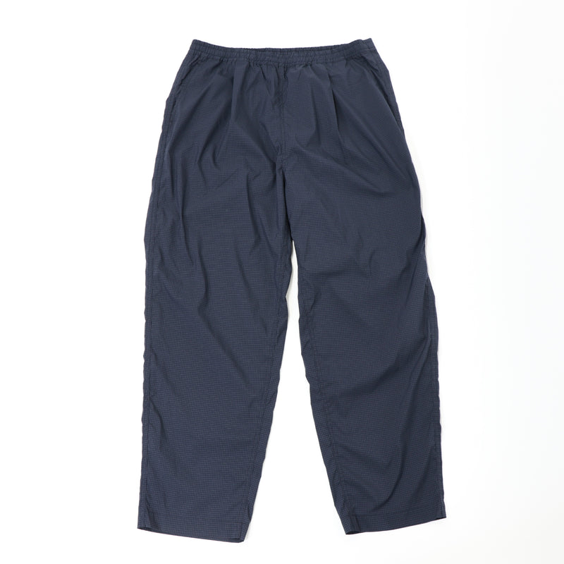 PAPERSKY MAGAZINE CHECK EASY PANTS NAVY CHECK イージーパンツ
