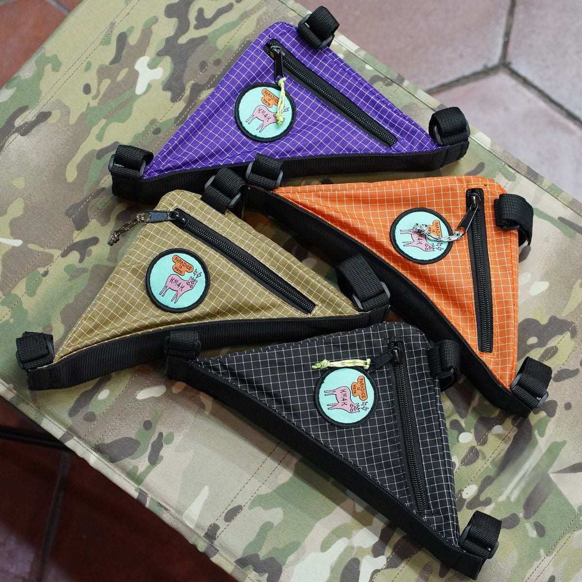 KM4K PASS HUNTER BAG ver.5 フレームバッグ 自転車 三角バッグ ショルダーパッド付き