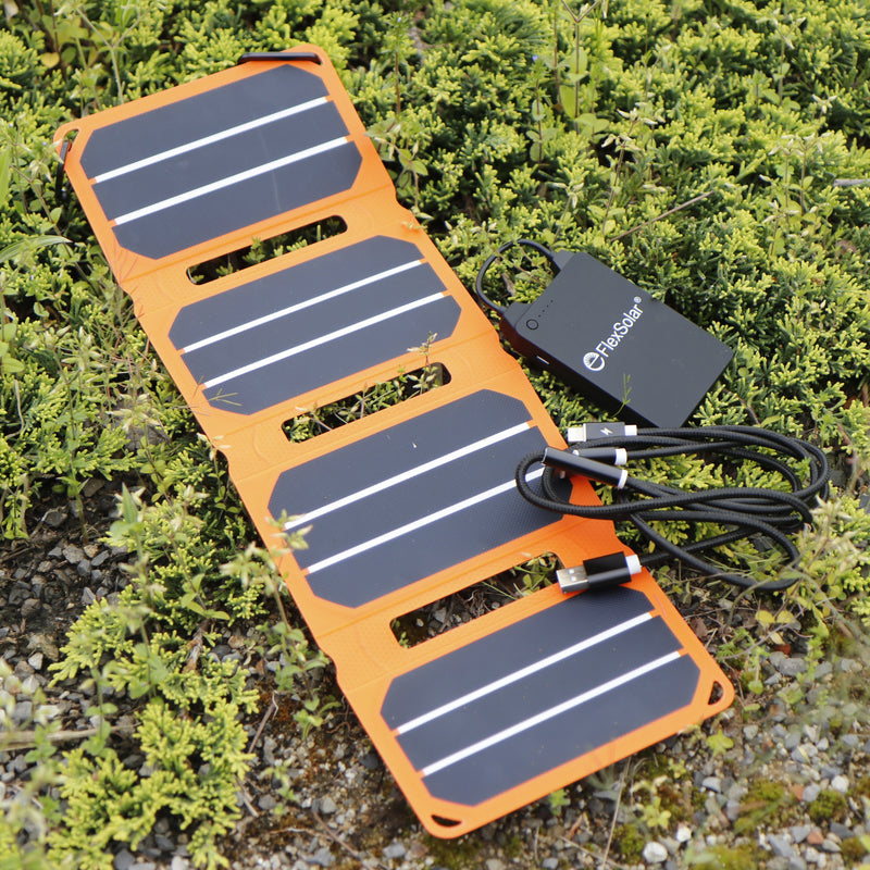 Flex Solar POCKETPOWER ソーラーパネル付きポータブル充電セット