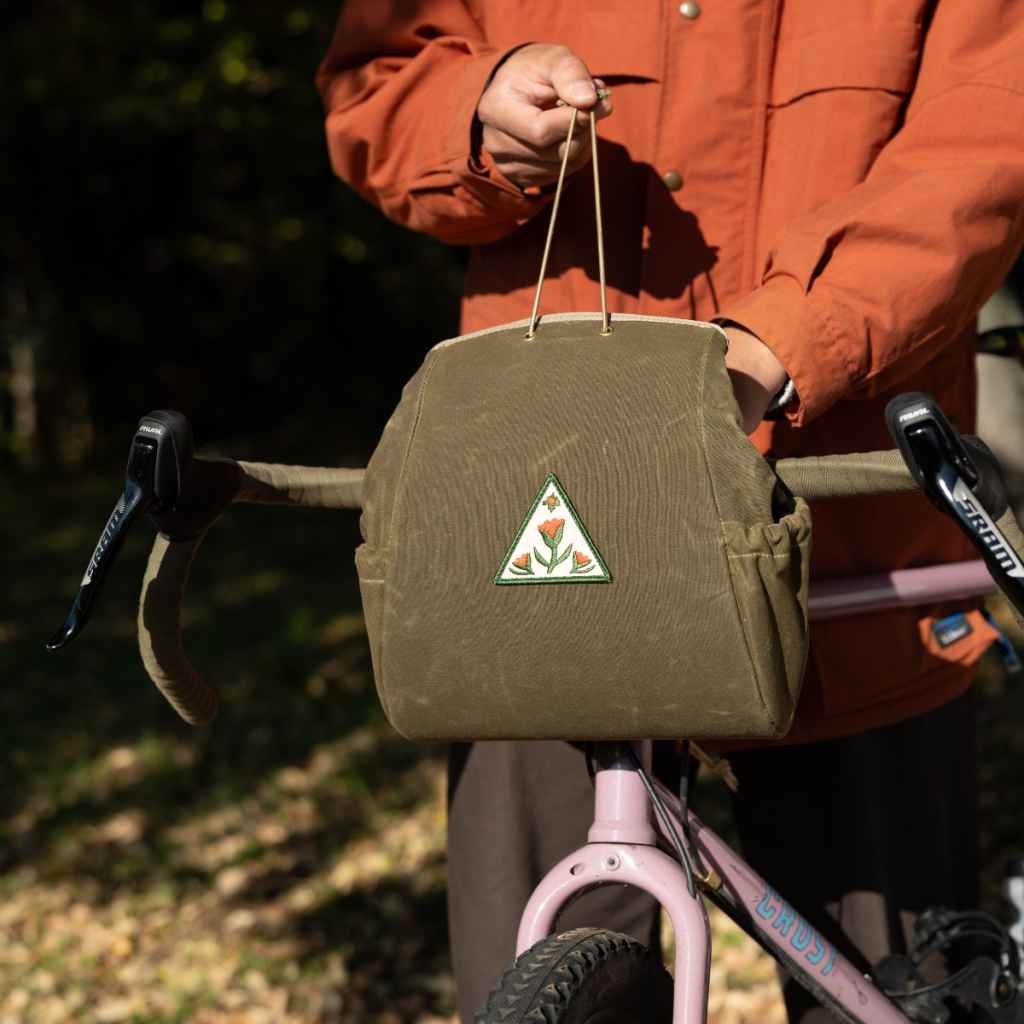 fabios clap trap RON'S BIKES ハンドルバッグ ULTRAROMANCE バッグ バイクパッキング アクセサリー フロントバッグ 小型 ワックスキャンバス バッグ 自転車 X-PAC バイクバッグ グラベルライド バッグ