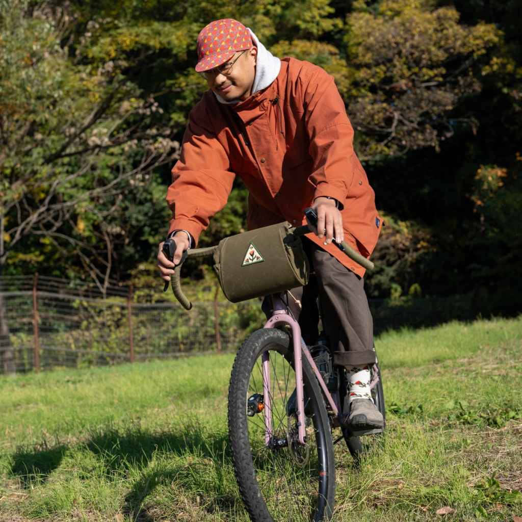 fabios clap trap RON'S BIKES ハンドルバッグ ULTRAROMANCE バッグ バイクパッキング アクセサリー フロントバッグ 小型 ワックスキャンバス バッグ 自転車 X-PAC バイクバッグ グラベルライド バッグ