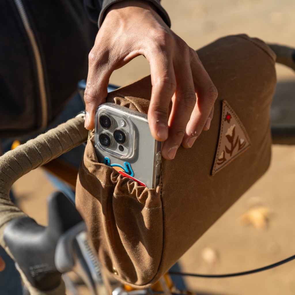 fabios clap trap RON'S BIKES ハンドルバッグ ULTRAROMANCE バッグ バイクパッキング アクセサリー フロントバッグ 小型 ワックスキャンバス バッグ 自転車 X-PAC バイクバッグ グラベルライド バッグ