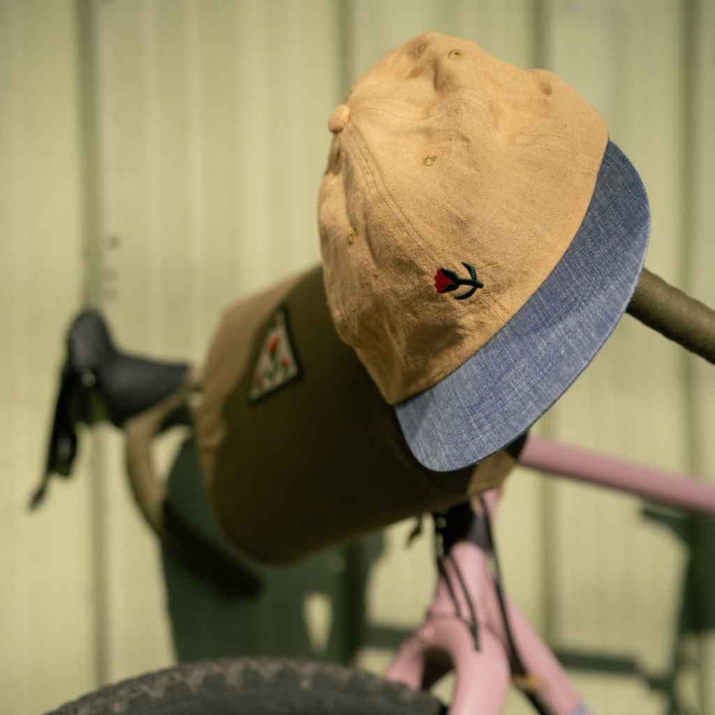 RON'S BIKE サイクルキャップ　日本未展開品　未使用 RON'S BIKES｜RON'S BIKES Linen Tulip Cap｜ULTRAROMANCE × BLUE LUG