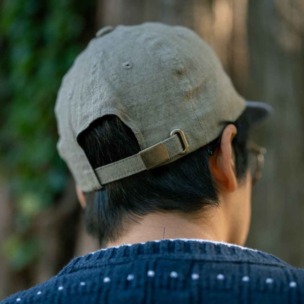 linen tulip cap