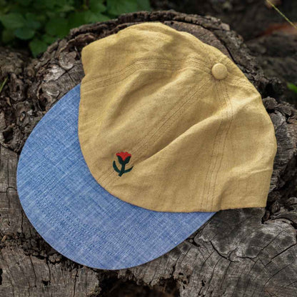 linen tulip cap