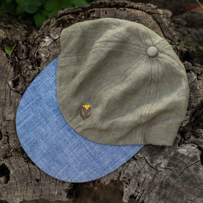 linen tulip cap