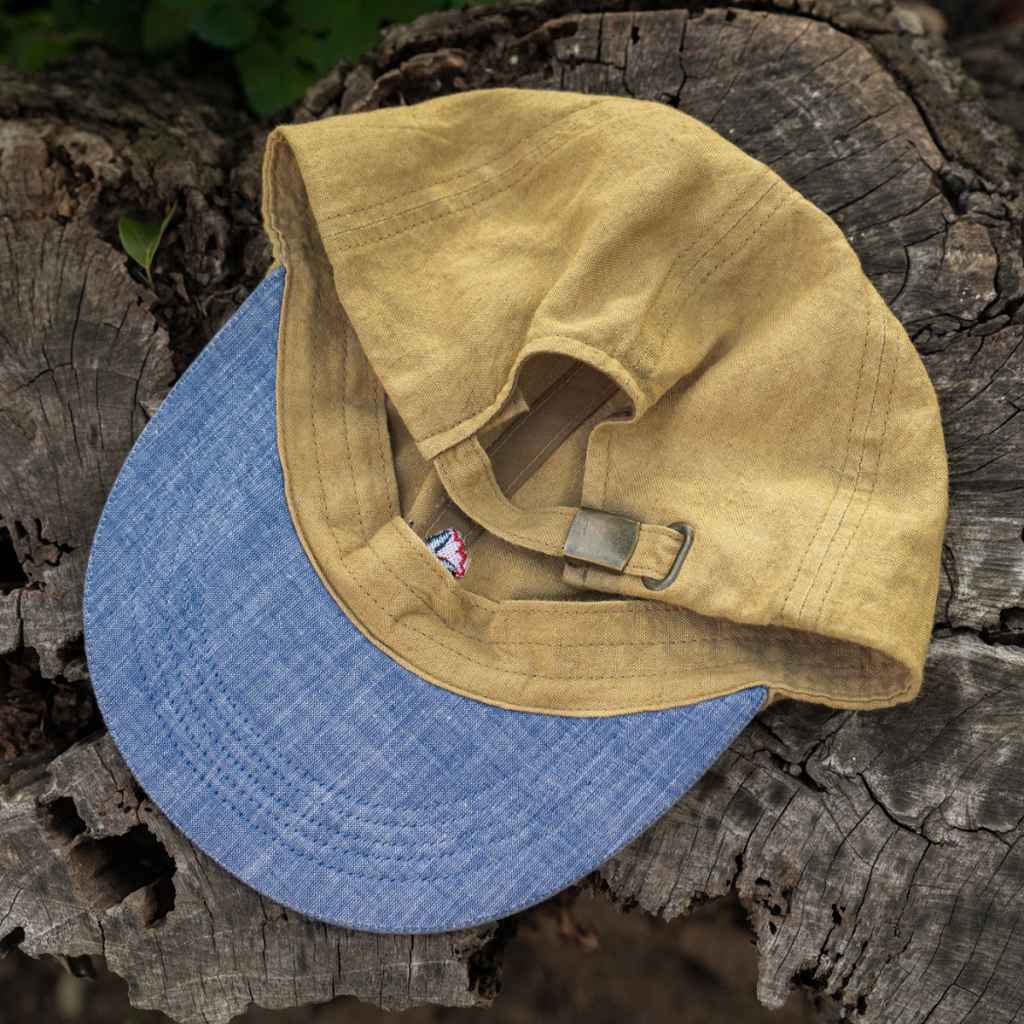 linen tulip cap ULTRAROMANCE コラボ BLUE LUG キャップ リネン サイクルキャップ 自転車 帽子 日本製 バイクパッキング ウェア ロードバイク キャップ 夏用 サイクルキャップ