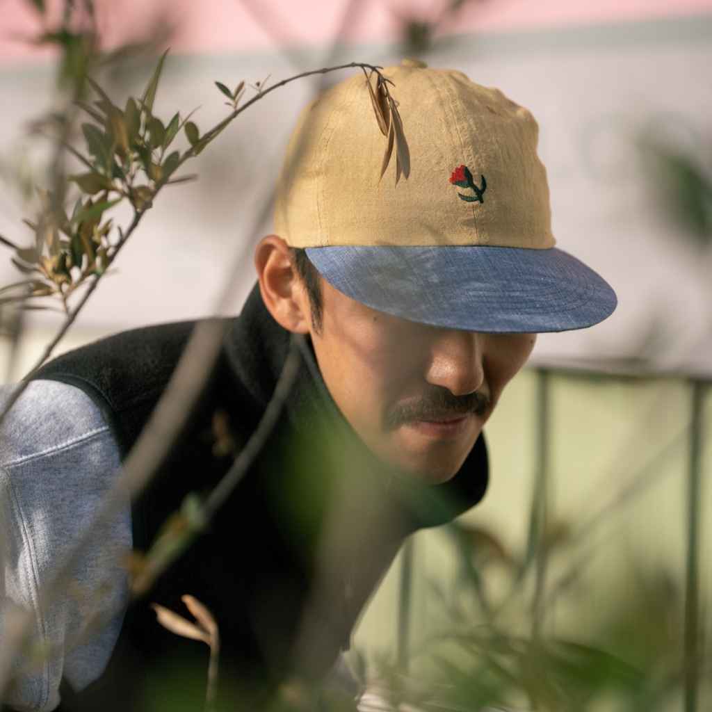 linen tulip cap