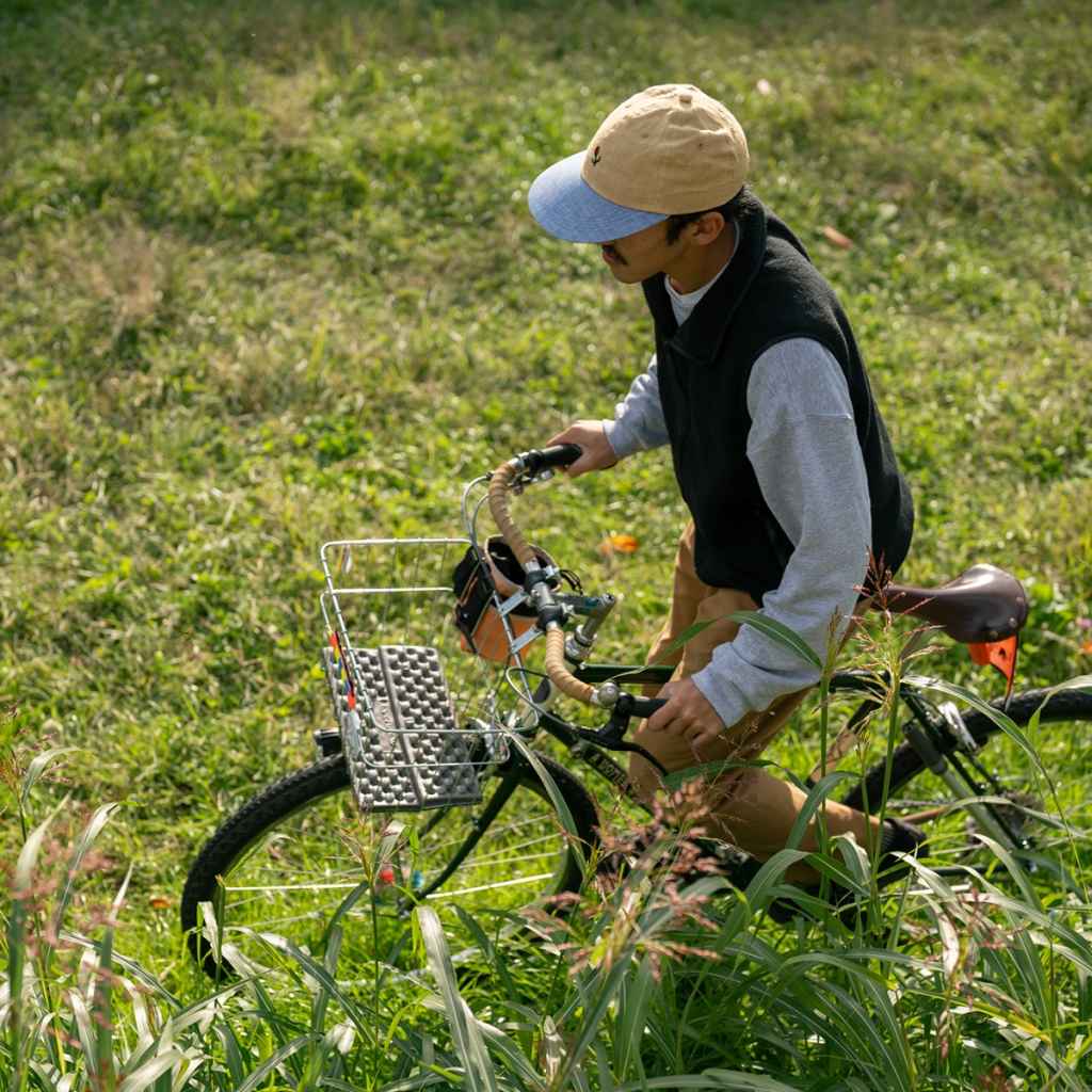 linen tulip cap ULTRAROMANCE コラボ BLUE LUG キャップ リネン サイクルキャップ 自転車 帽子 日本製 バイクパッキング ウェア ロードバイク キャップ 夏用 サイクルキャップ
