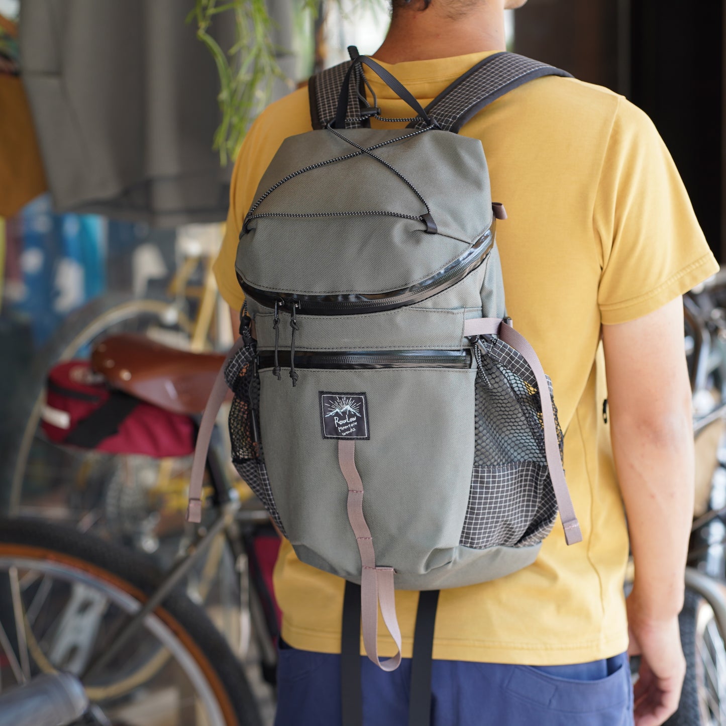 BEETLE バックパック 自転車向け ハイキング デイパック RawLow Mountain Works バッグ 軽量リュック 日本製 丸型バックパック ロードバイク リュック BEETLE バックパック