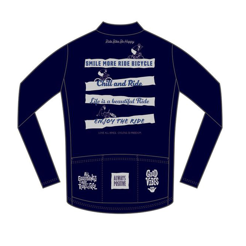 【rinne × PEARL iZUMi】リンネ ロングスリーブ ジャージ（S623-BL） リンネ ジャージ パールイズミ