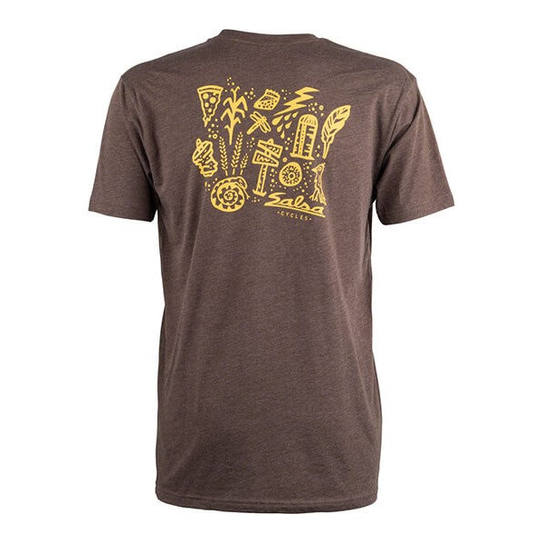 SALSA CYCLES MEN'S GRAVEL ICONS T-SHIRT｜グラベルの景色を描いた