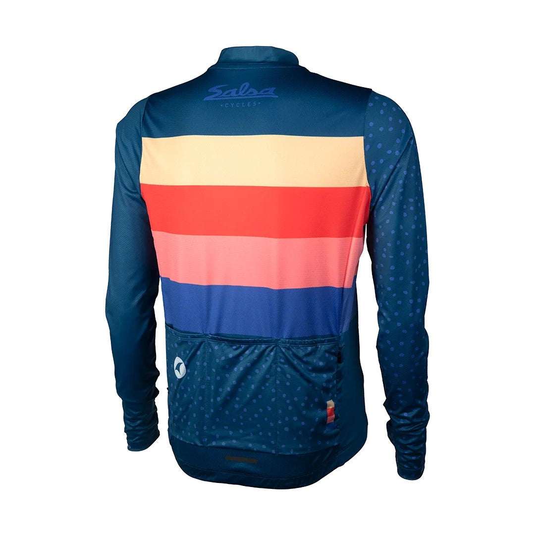 TEAM POLYTONE JERSY MEN'S Salsa Cycles Salsa Cycles ジャージ Salsa ロングスリーブ ジャージ サイクルジャージ メンズ 長袖 グラベル サイクルウェア Salsa Cycles ウェア Pactimo Aero Fit ジャージ