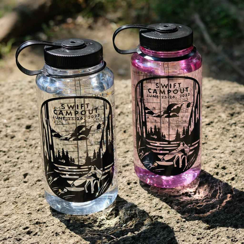 SWIFT INDUSTRIES campout 2022 nalgene bottle black print 32oz 日本限定モデル