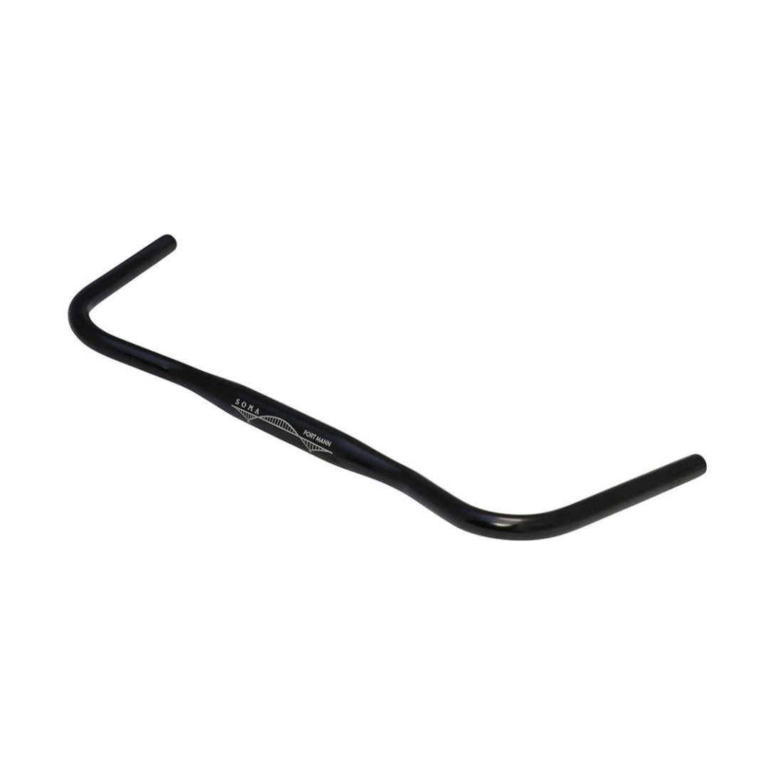 Soma Port Mann Handlebar シルバー アルミ製バックスウィープハンドルバー