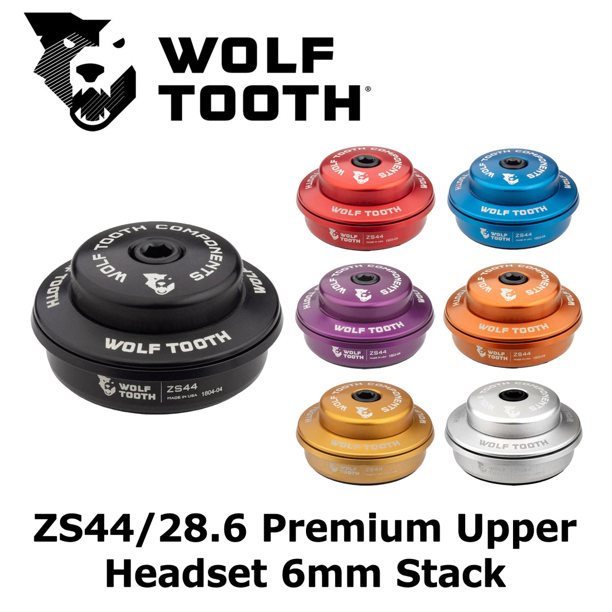 WOLF TOOTH ZS44 28.6 Upper Headset 6mm Stack ヘッドセットアッパー