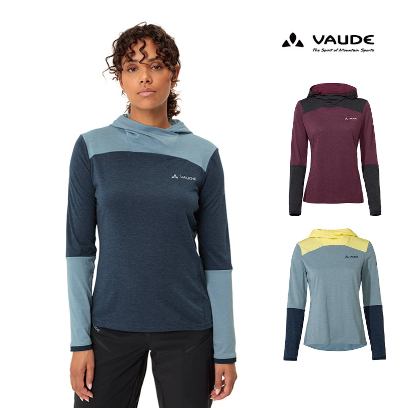 VAUDE Women's Tremalzo LS Shirt レディース用 フード付きロングスリーブシャツ