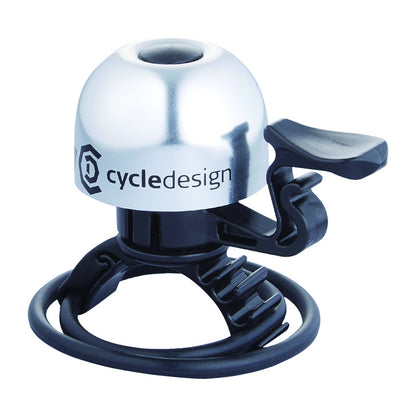 CYCLE DESIGN シリコンバンド式アルミベル 軽量コンパクト自転車ベル