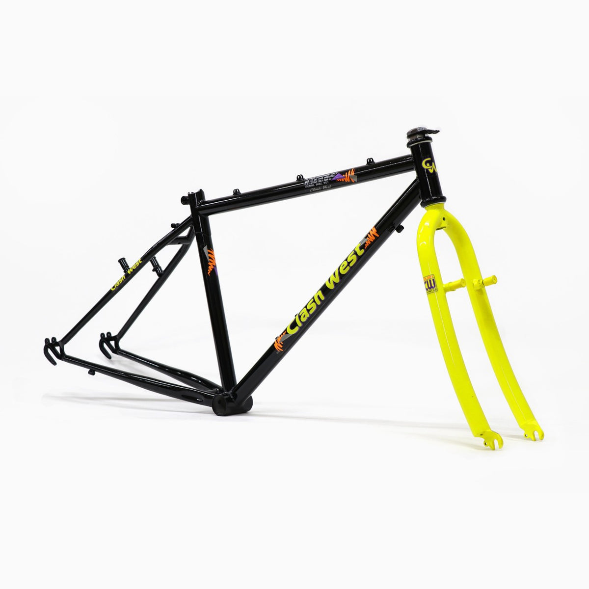 【デッドストック】Clash West OLD MTB 90’s Style フレーム（400 26inch BLACK×YELLOW）