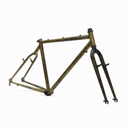 【デッドストック】OLD MTB 90’s Style フレーム（Unknown Brand｜450 26inch SPLASH GOLD×BK）